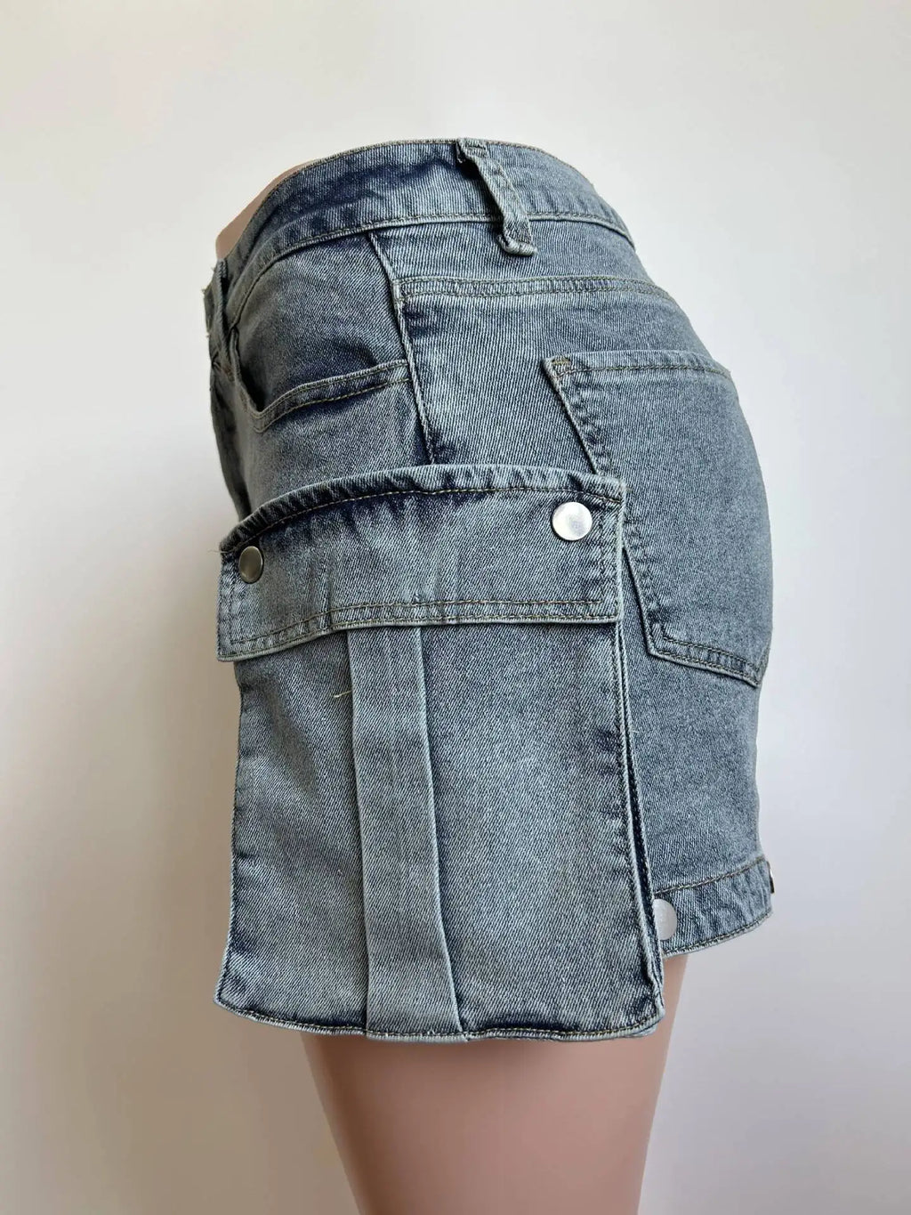 Jeans Rectos Stretch — Diseño Bolsillo 3D Streetwear Mujer