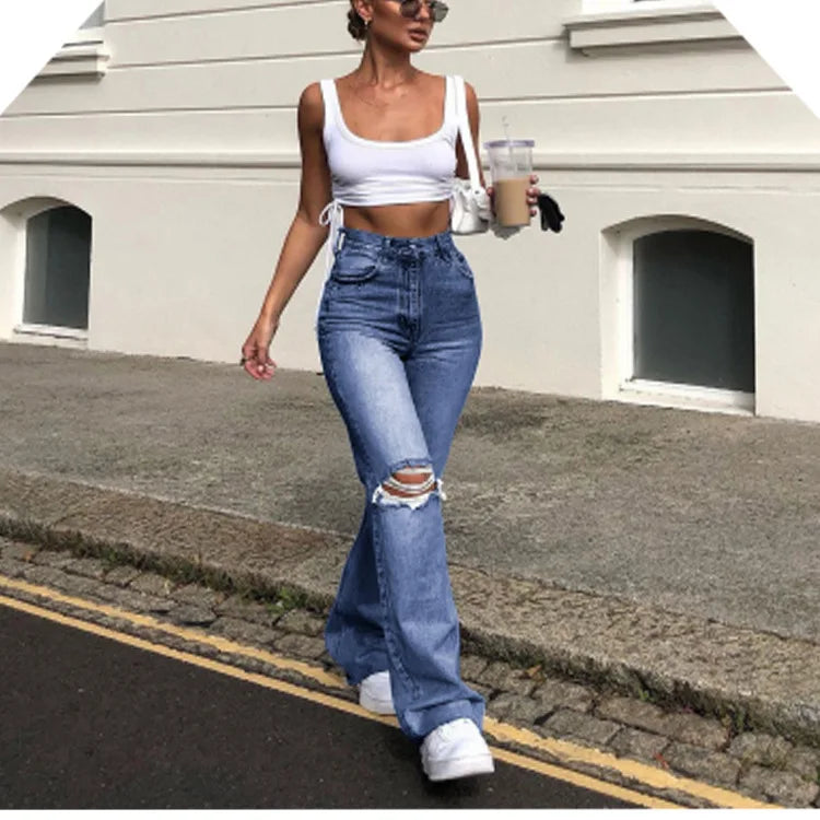 Jeans Boyfriend Oversize — Lavado Acid Vintage Mujer 2026