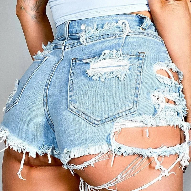 Shorts Vaqueros Rotos — Chic Playa Verano Mujer 2026