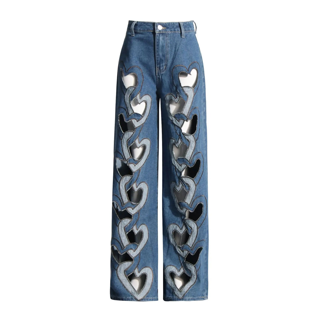 Jeans Acampanados Flare Cintura Alta — Retro 70s Mujer