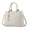 Bolso Tote Bordado Cuadros Gran Capacidad - Bandolera Hombro Mujer