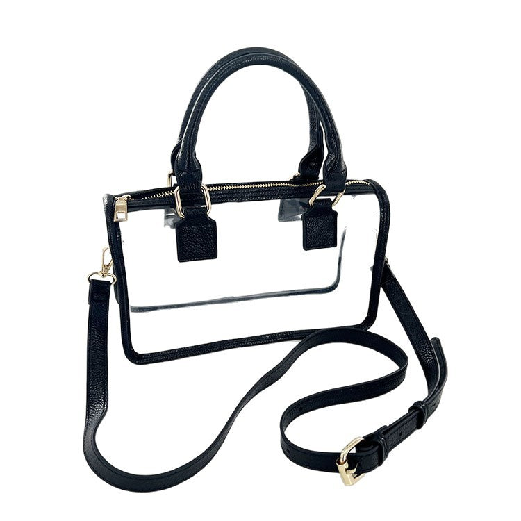 Bolso Transparente Jelly Boston - Bandolera Crossbody Retro Europea 2025