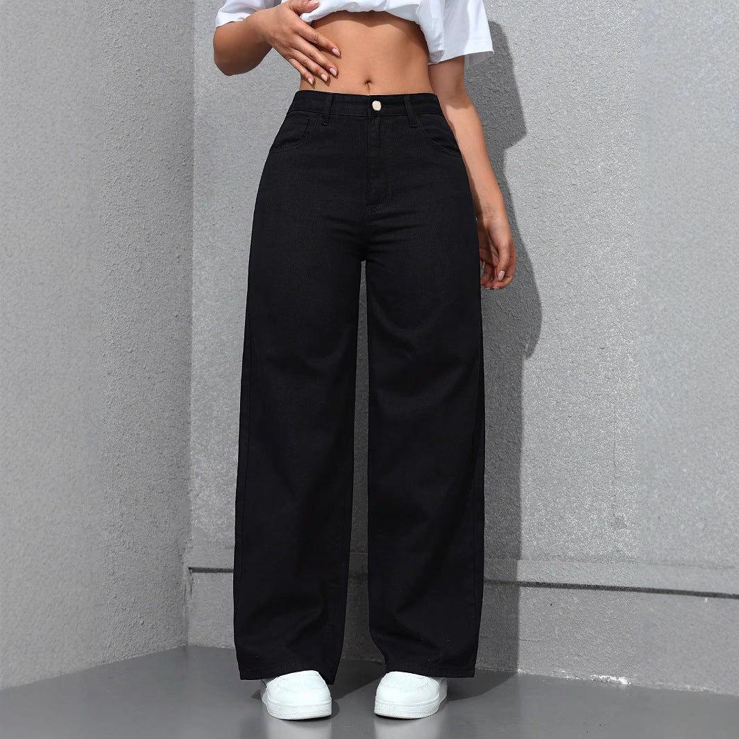 Jeans Wide Leg Americanos — Lavado Suelto Estilizador Mujer 2026