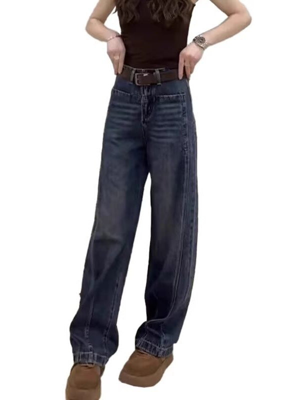 Jeans Pierna Ancha Talla Grande — Corte Pera Banana Suelto Mujer 2026