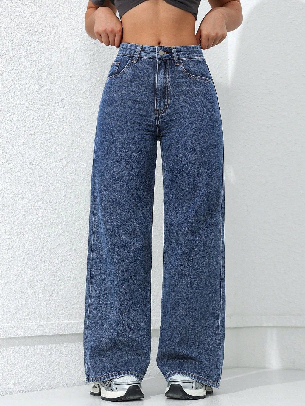 Jeans Wide Leg Americanos — Lavado Suelto Estilizador Mujer 2026