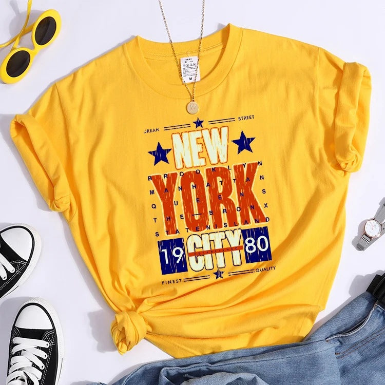 Camiseta Casual Verano — Top Suelto Versátil Tendencia Mujer 2026