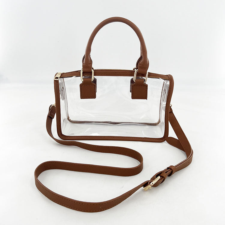 Bolso Transparente Jelly Boston - Bandolera Crossbody Retro Europea 2025
