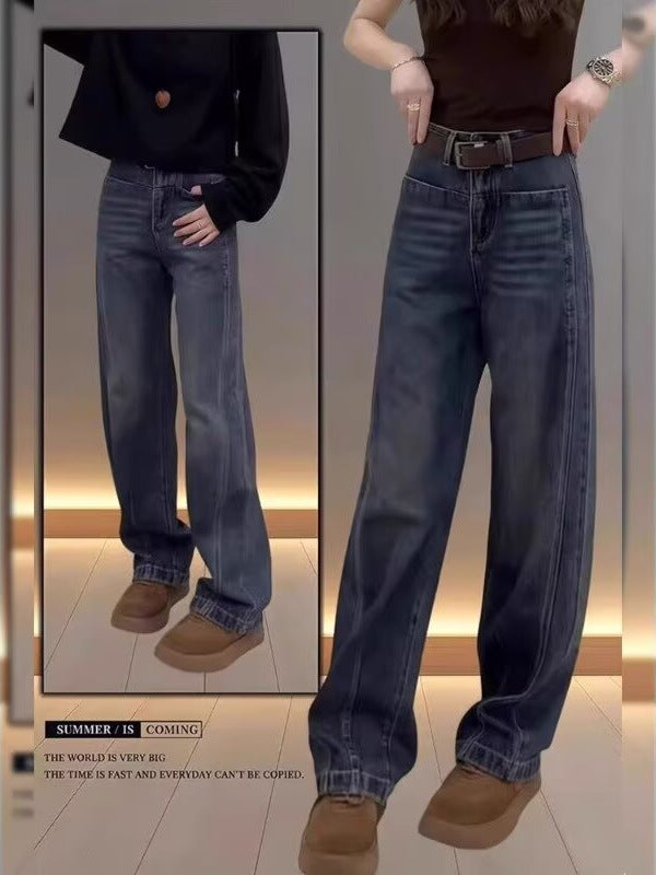 Jeans Pierna Ancha Talla Grande — Corte Pera Banana Suelto Mujer 2026