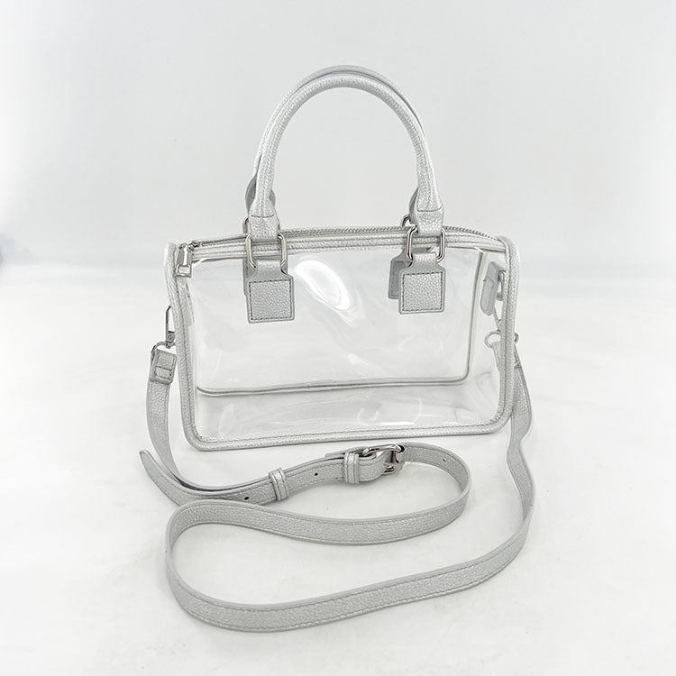 Bolso Transparente Jelly Boston - Bandolera Crossbody Retro Europea 2025