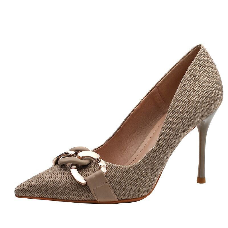 Tacones French Stiletto | Punta Fina Boca Baja | Zapatos Sexy Elegantes Mujer 2024