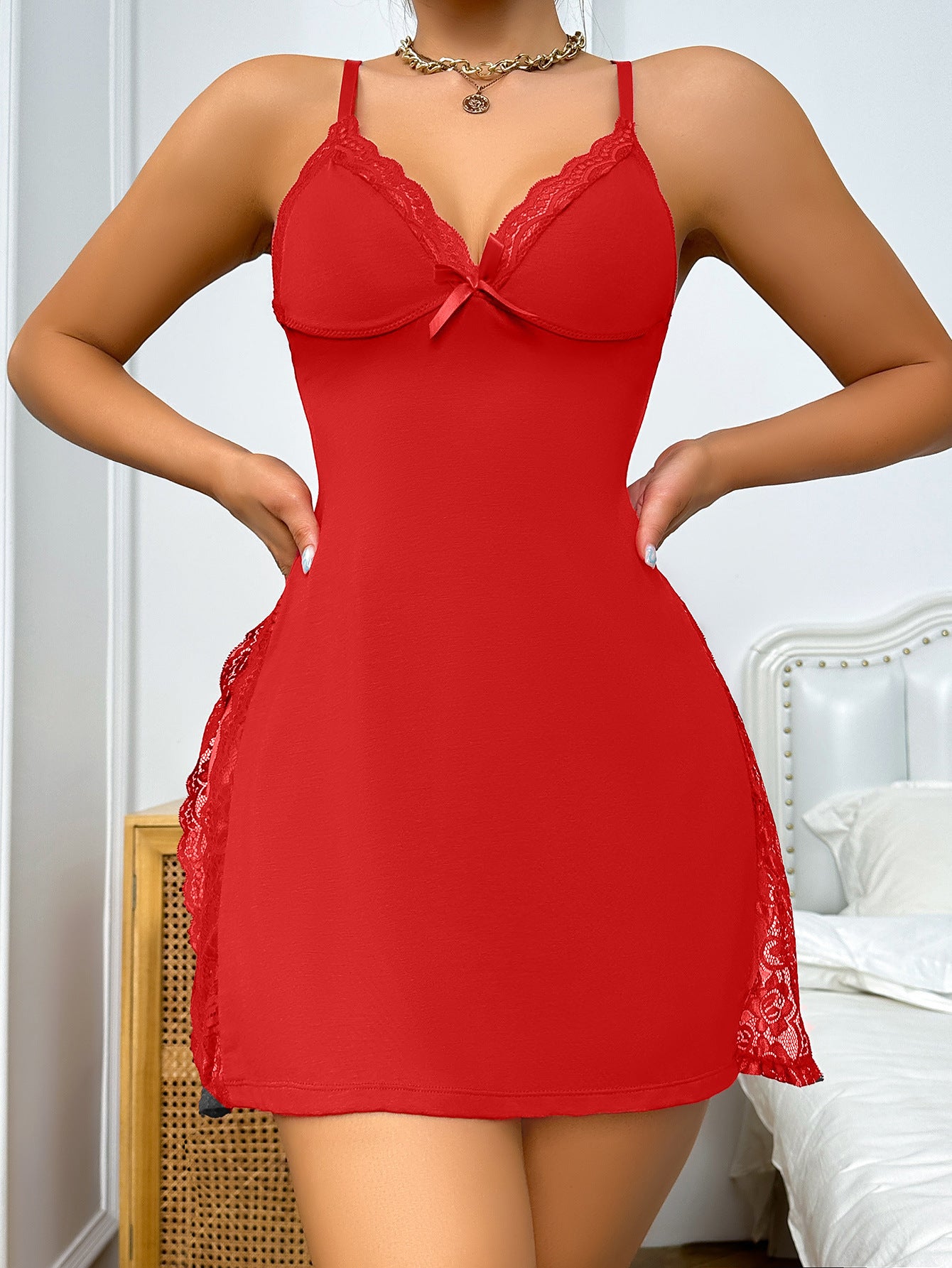 See-Through Sexy Nightwear Bodysuit – Flirty Lingerie Set