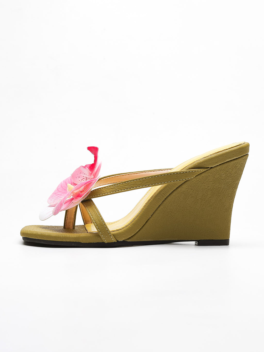 Sandalias Cuña con Flores Talla Grande | Tacón Wedge | Verano Mujer