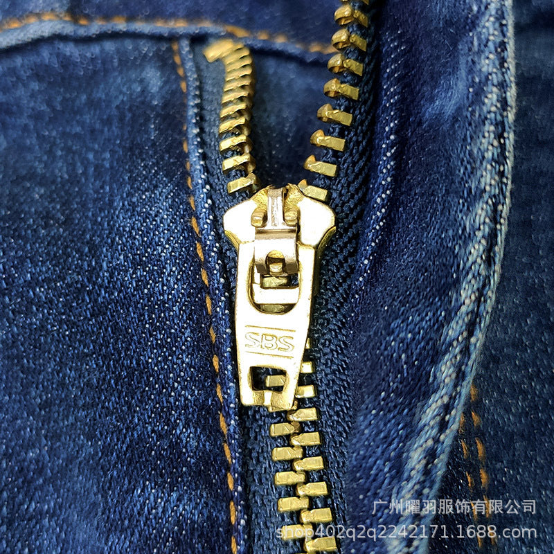 Jeans Acampanados Micro-Flare Cintura Alta — Elásticos Talla Pequeña Mujer