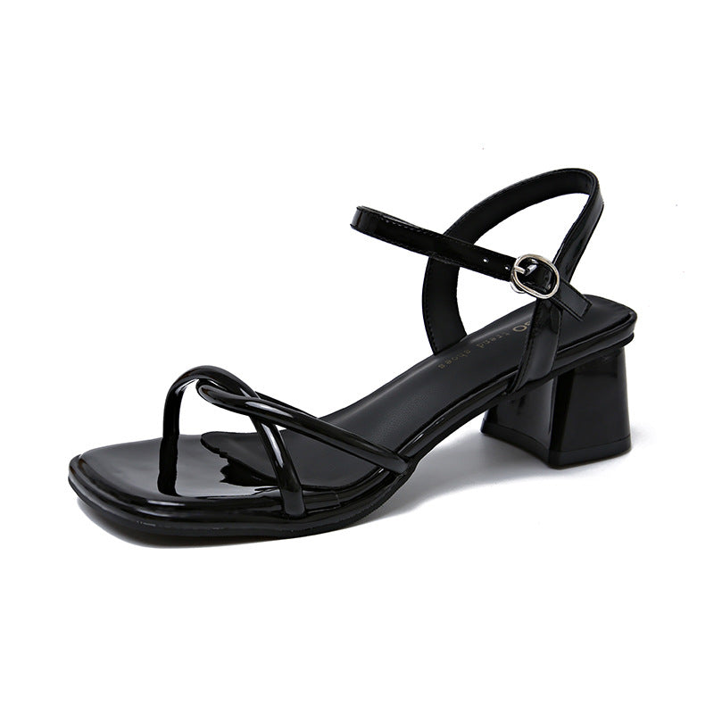 Sandalias de Tacón Medio Estilo Francés | Plateadas Elegantes 2025