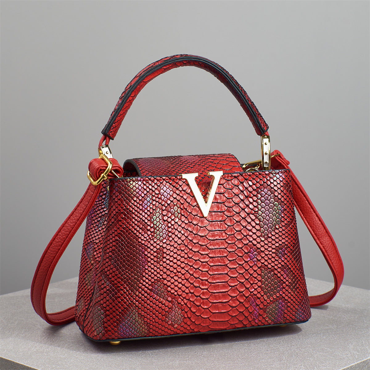 Bolso Lujo Ligero Gran Capacidad - Bandolera Hombro Estampado Serpiente 2025