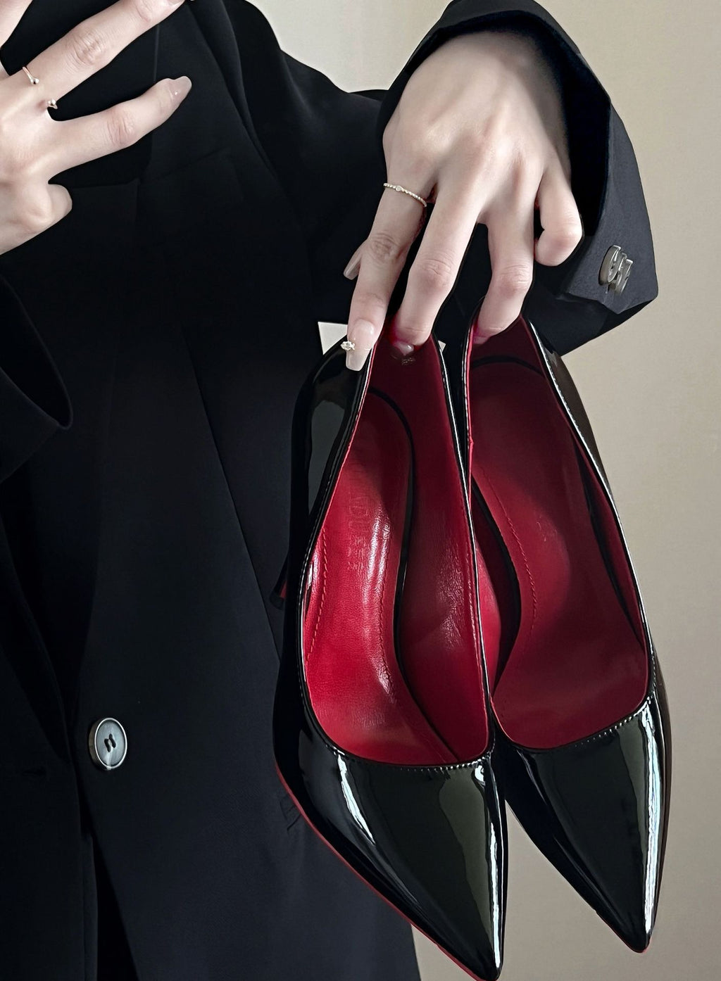 Zapatos de Tacón Alto Negros | Cuero Charol | Estilo Sexy Noche