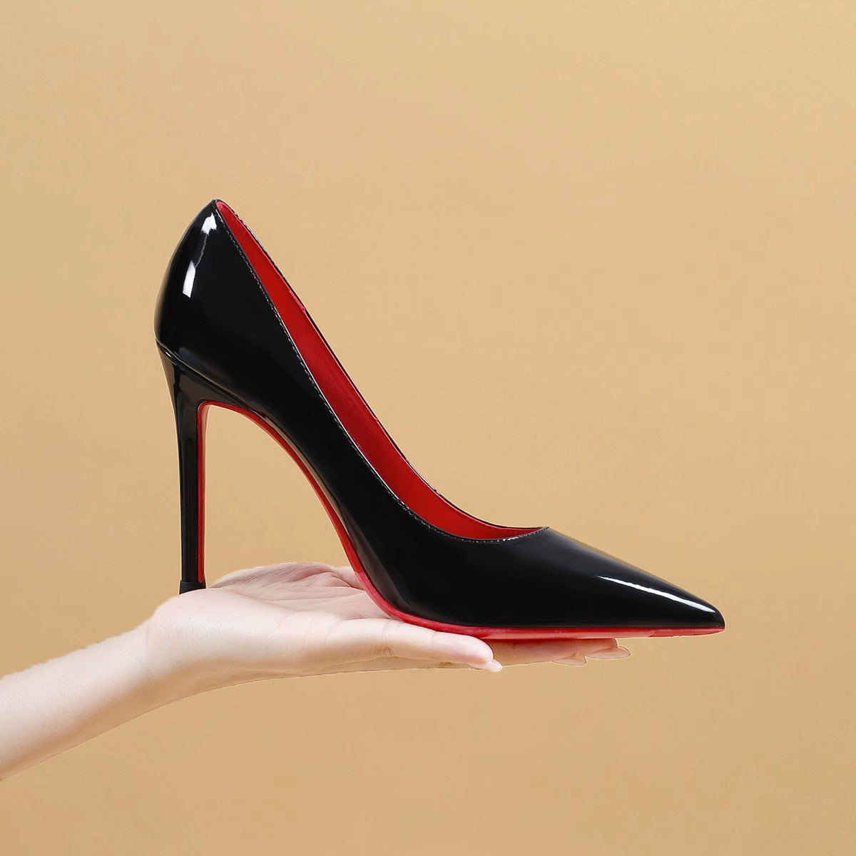 Zapatos de Tacón Alto Negros | Cuero Charol | Estilo Sexy Noche