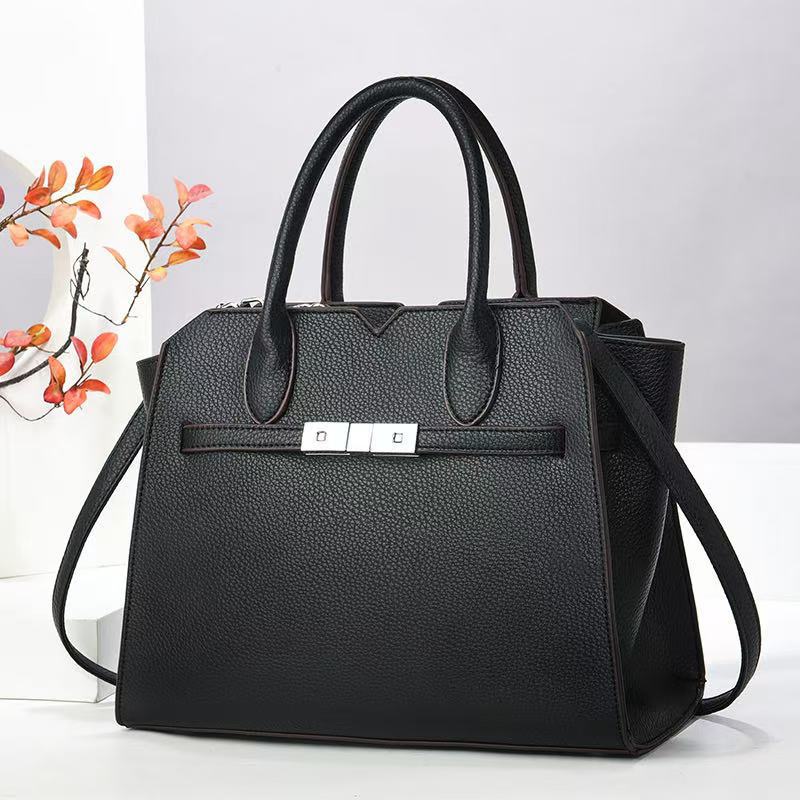 Bolso Tote Candado Gran Capacidad - Bandolera Hombro Estilo Retro Mujer