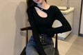 Camiseta Manga Larga Sexy Base Chic — Diseño Niche Mujer Otoño 2026